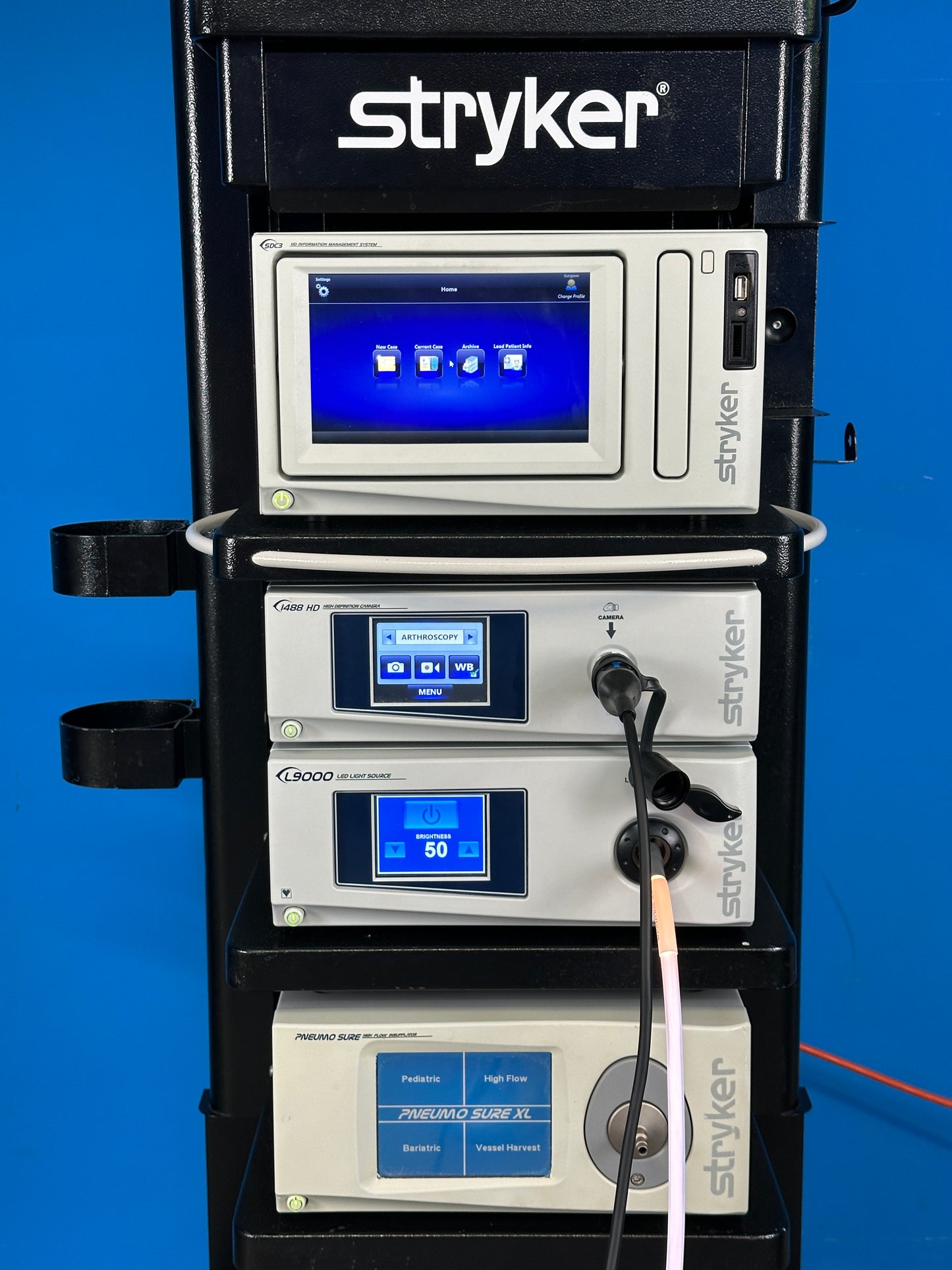 Stryker 1488 complete system for high-definition endoscopic, laparoscopic and arthroscopic surgery.