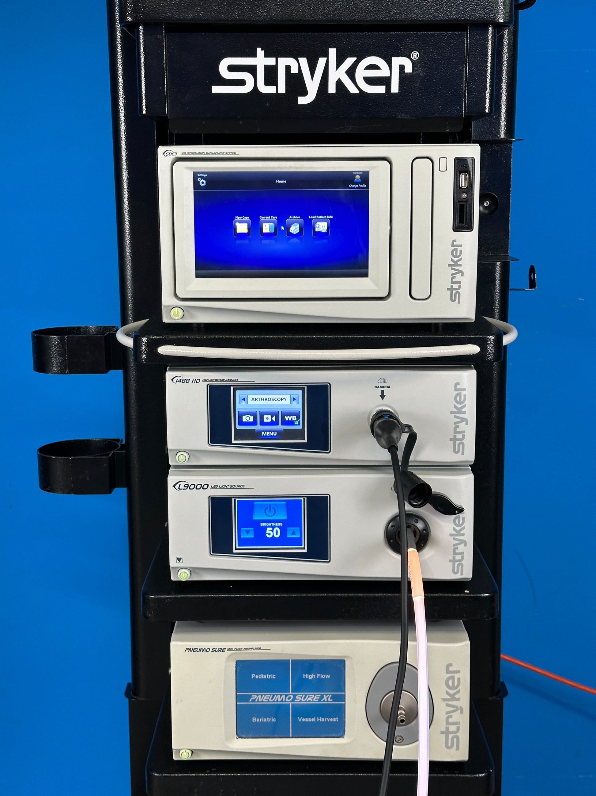 Stryker 1488 complete system for high-definition endoscopic, laparoscopic and arthroscopic surgery.