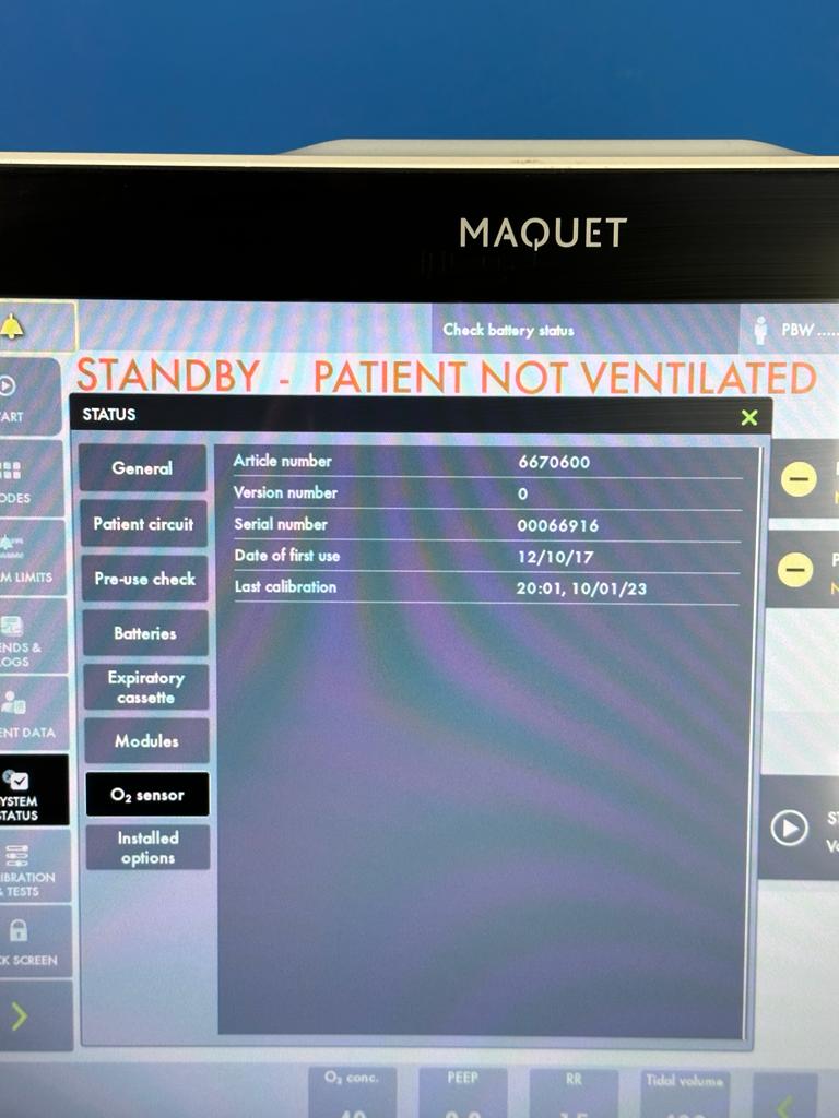 Servo U General specifications Patient Entry