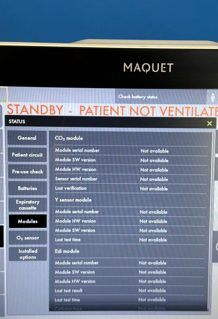 Servo U Module details, CO2 analyzer (option) , Edi diagnostic tool diaphragm activity
