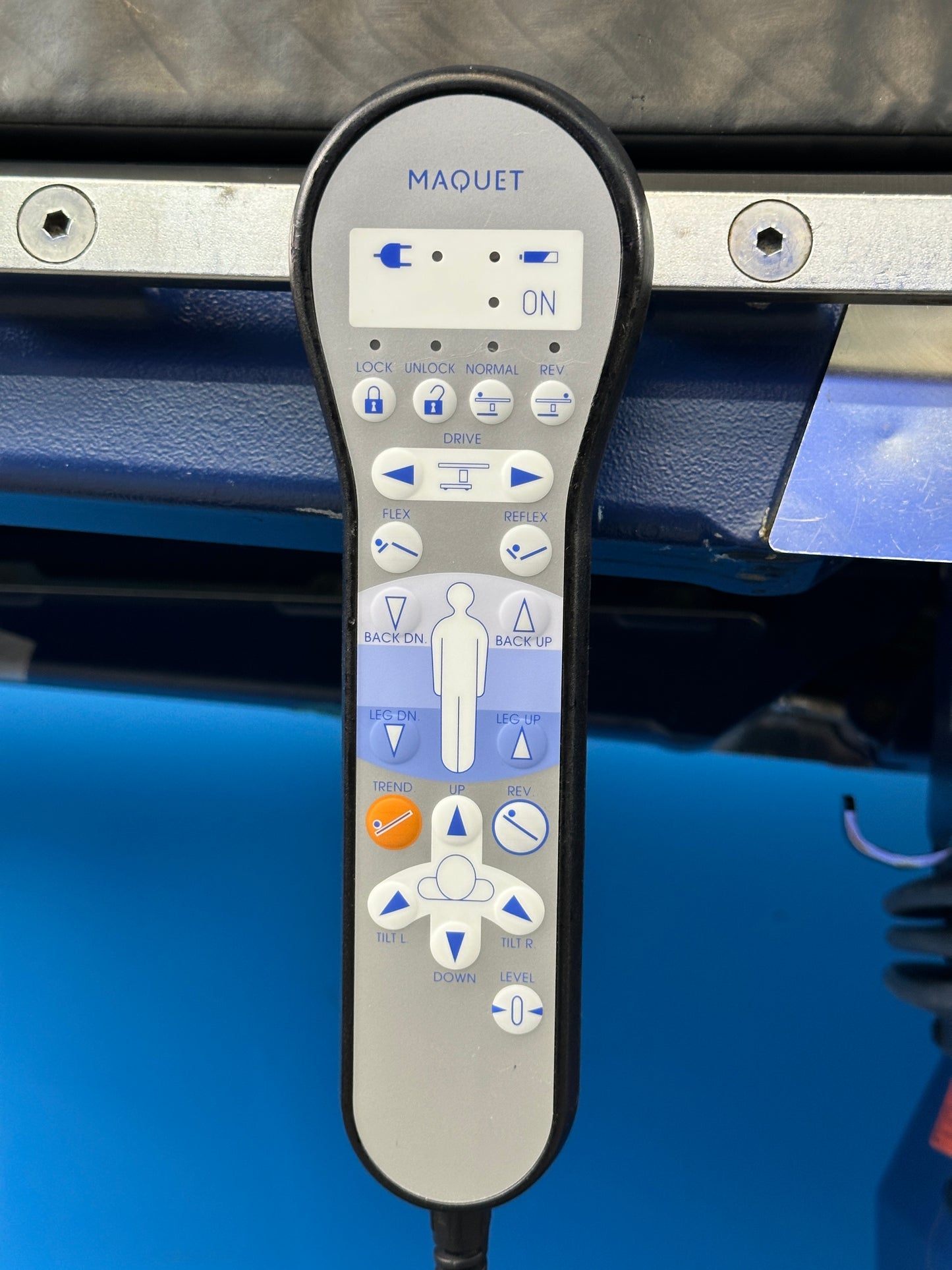 Handheld remote control exact positioning.
