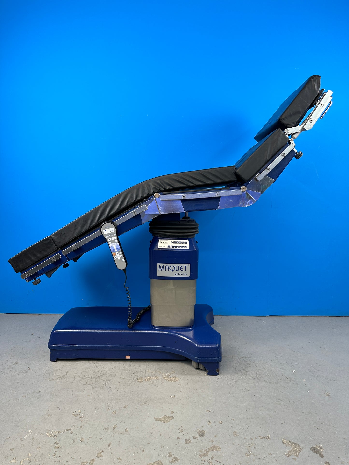 All motorized positioning adjustments of the operating table are working accordingly.