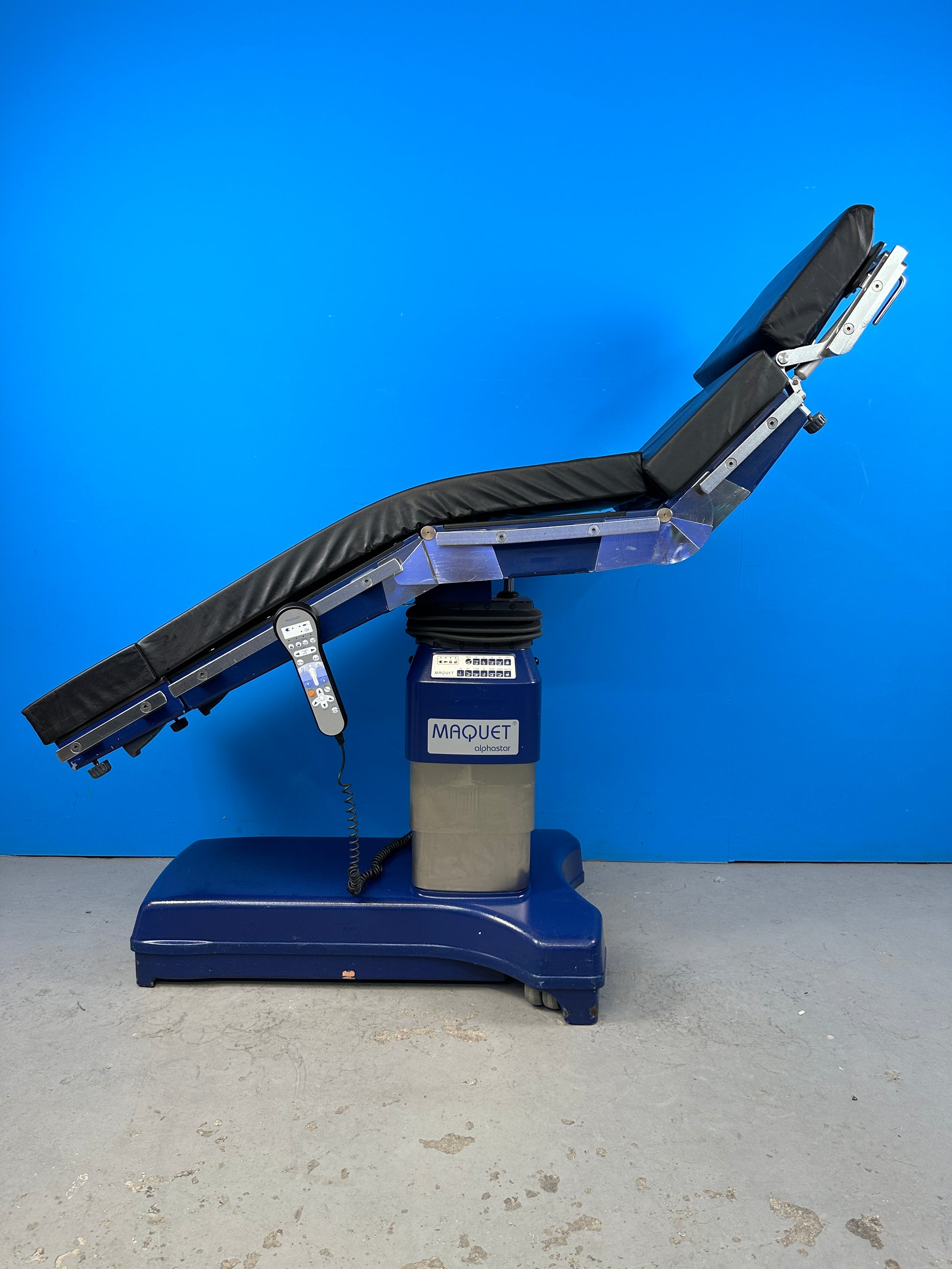 All motorized positioning adjustments of the operating table are working accordingly.