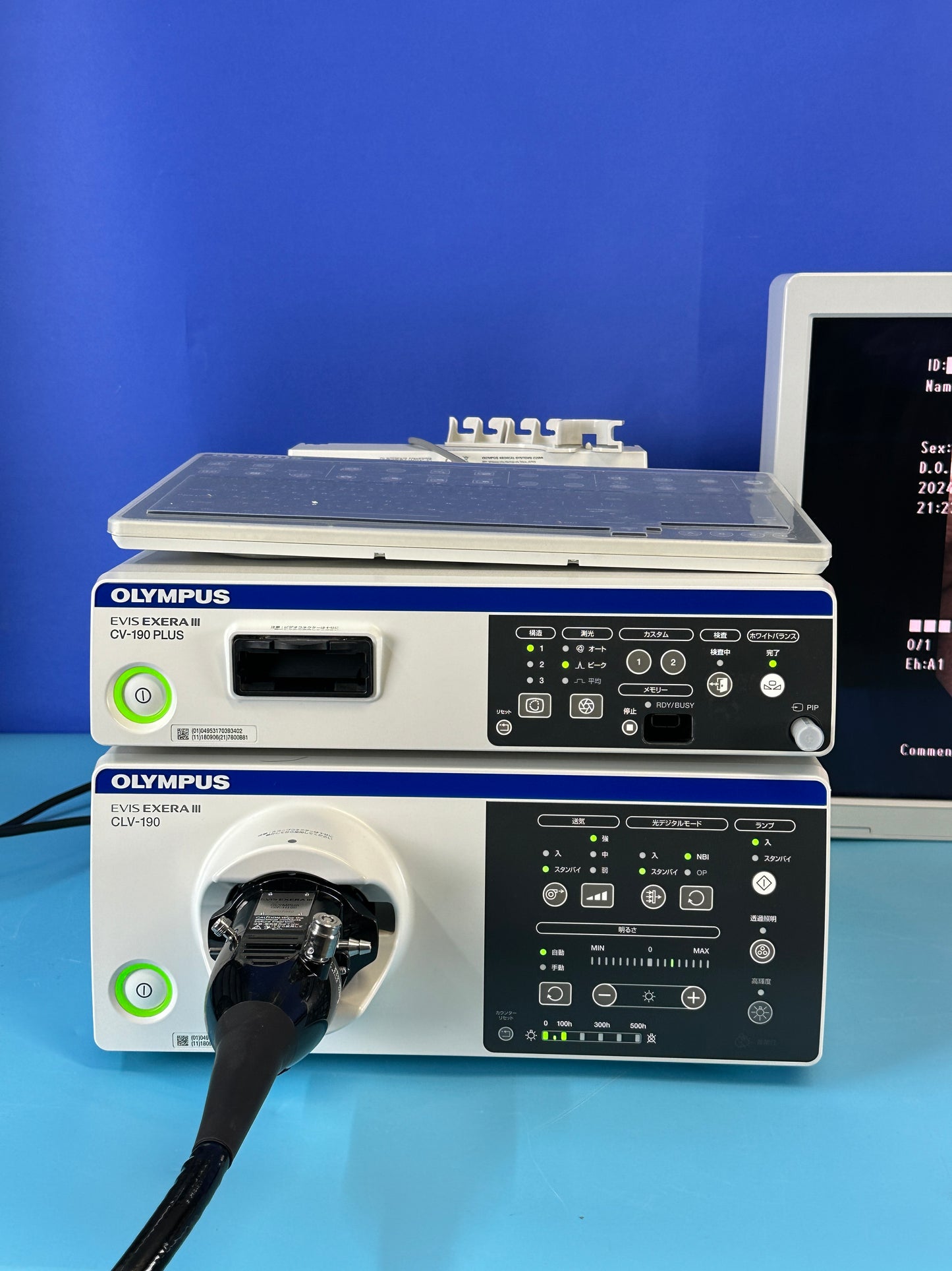 The Olympus Evis Exera III CV-190 video system centre provides video processing for advanced endoscopy.