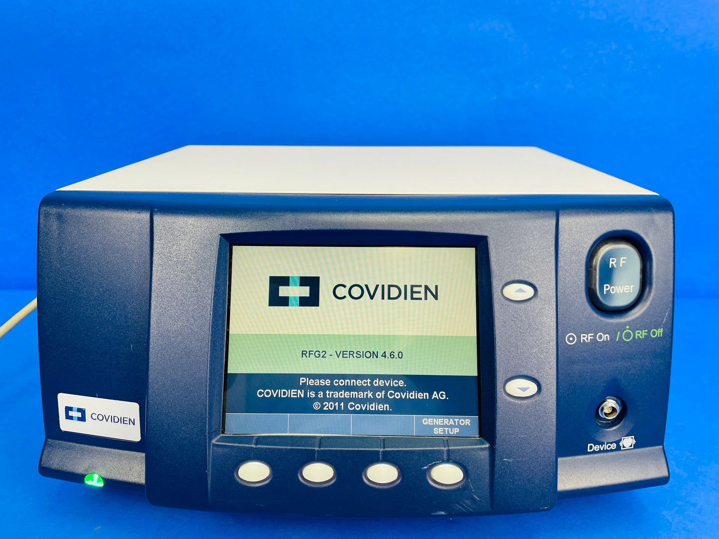 VNUS RF Generator model RFG2 is intended for use with radiofrequency devices intended for vessel and tissue coagulation.