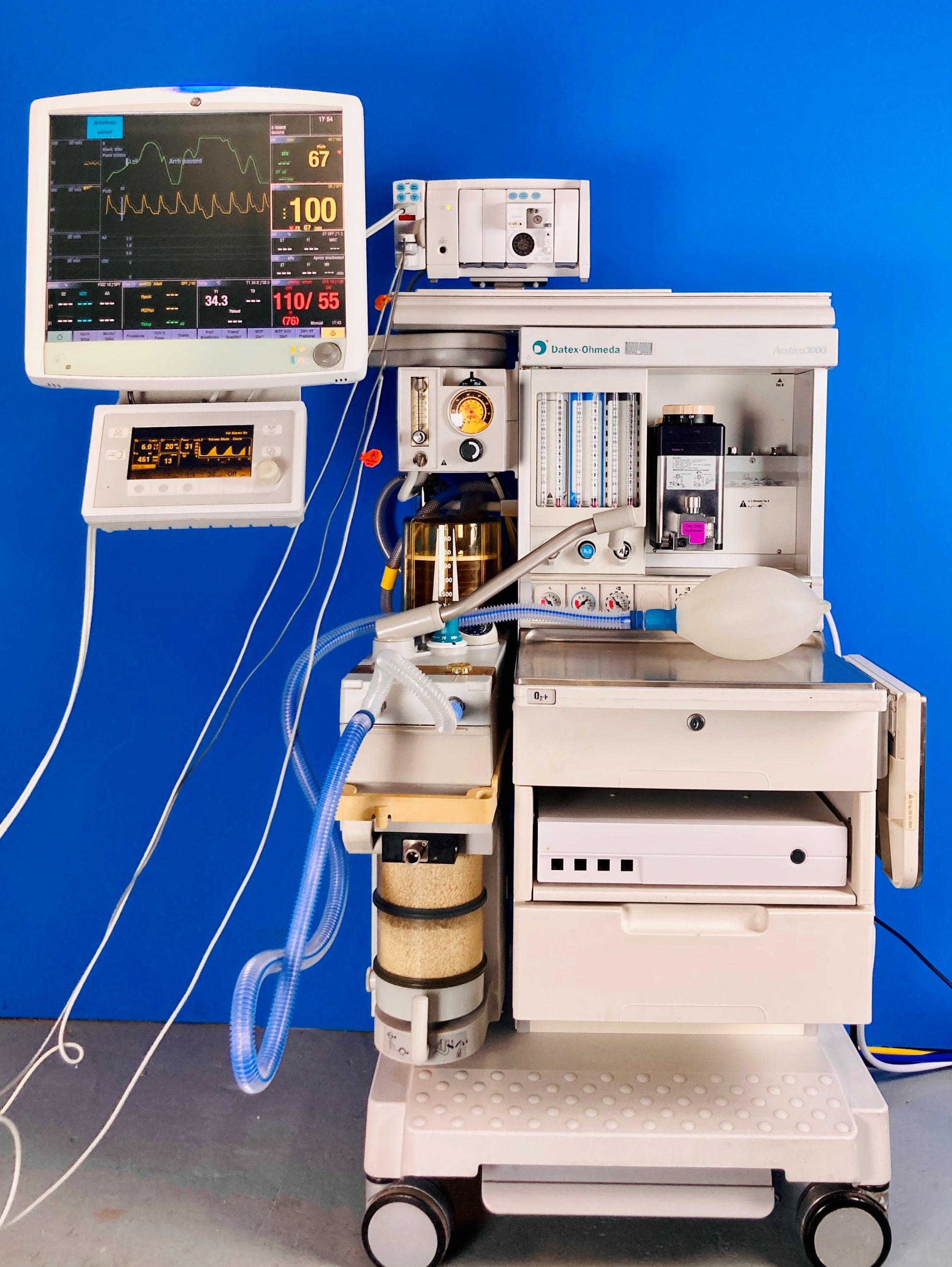 Aestiva 3000 provides superior ventilation and is extremely easy to use