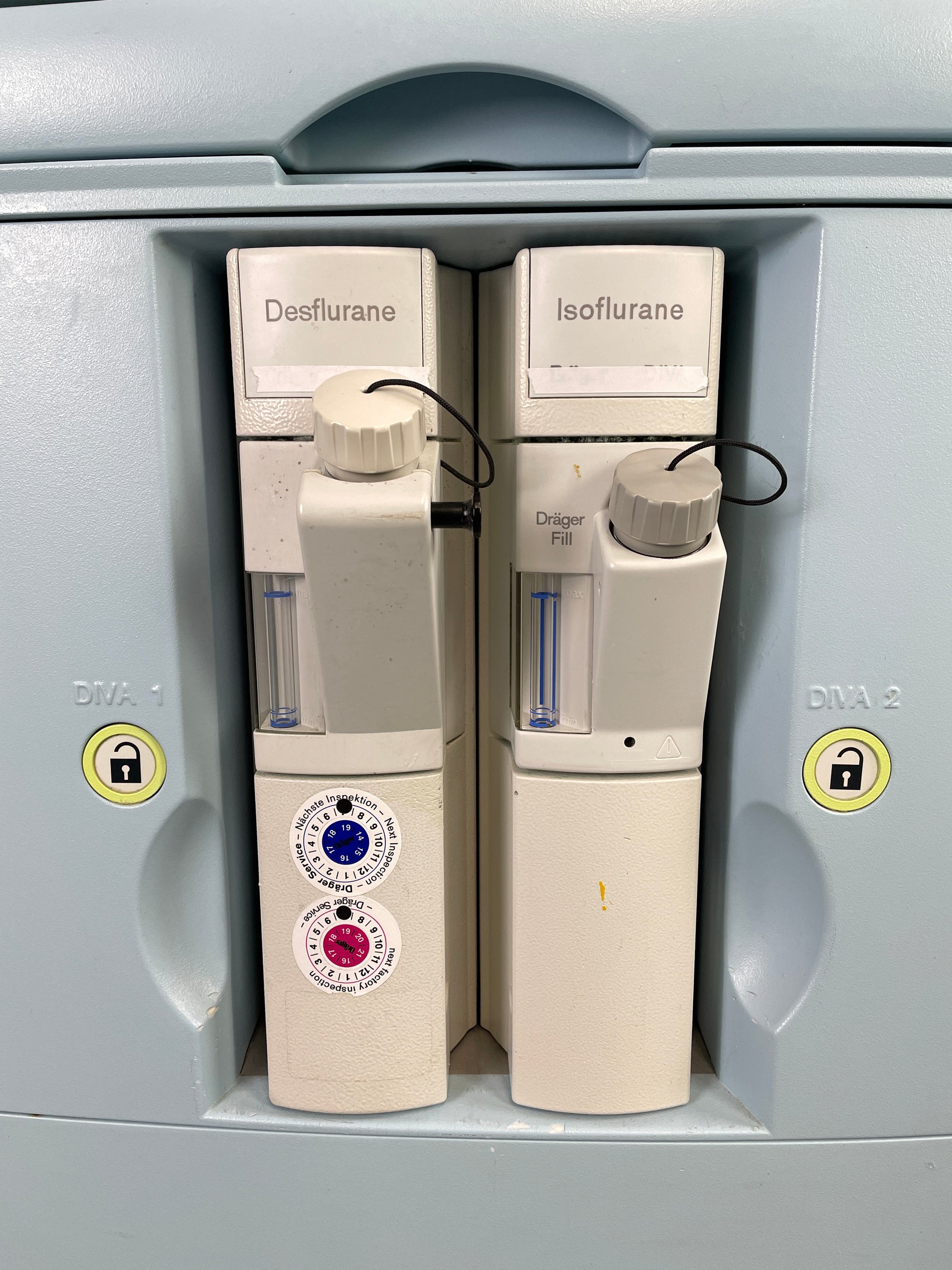 DIVA metering module with Quik Fil filling device or Dräger Fill