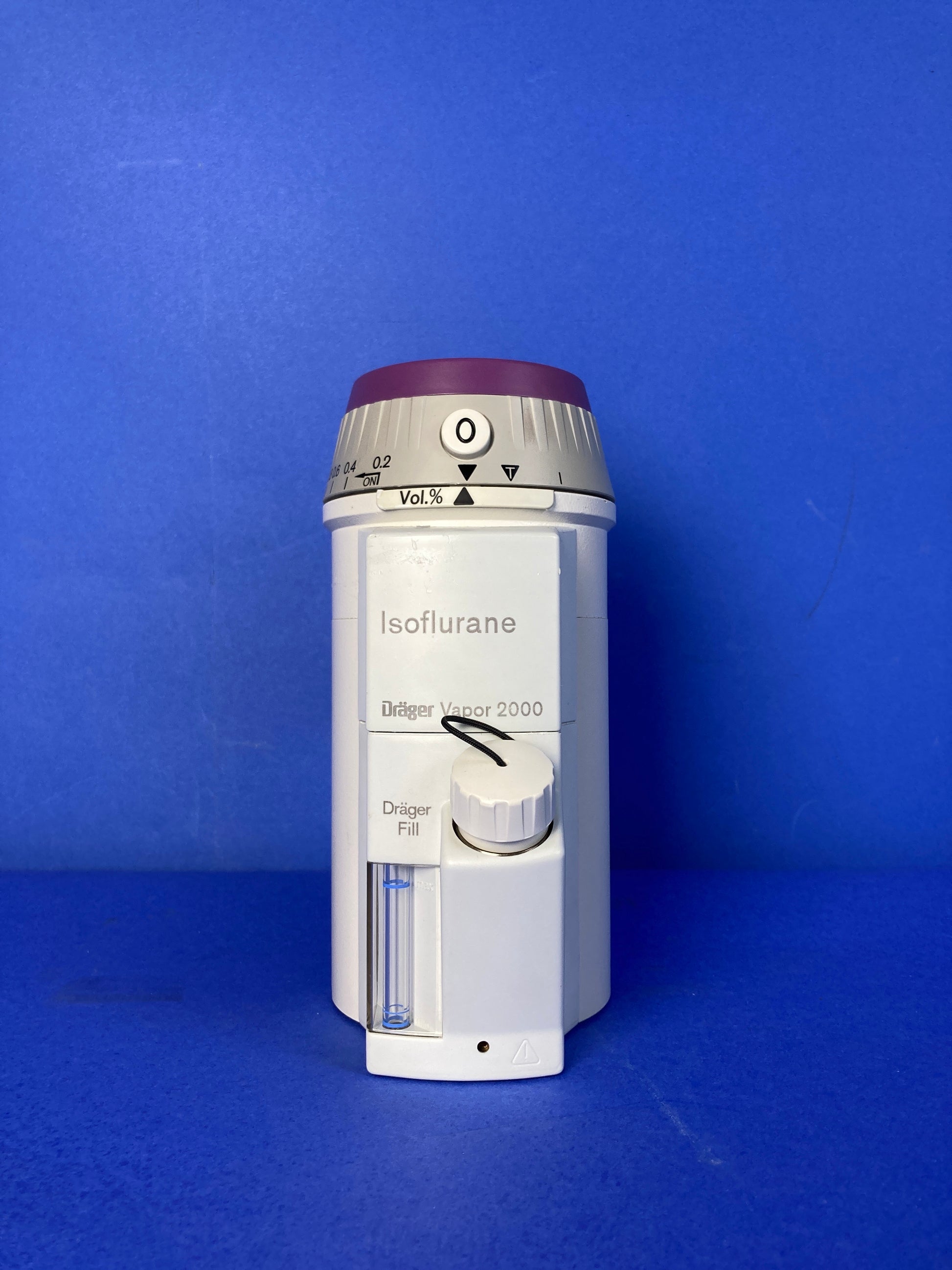 Drager Vapor 2000 Vaporizer is a high performance anesthetic vaporizer that provides the high dosage concentration required to achieve the shortest possible wash-in times during induction. The Vapor 2000 is calibrated with air, because the delivered concentration is then just in the middle of the range of common anaesthetic gas mixtures