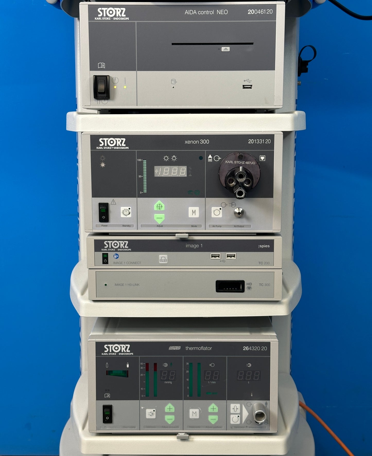 Karl Storz Image1 Spies Laparoscopy Tower is a cutting-edge system designed for advanced laparoscopic procedures.