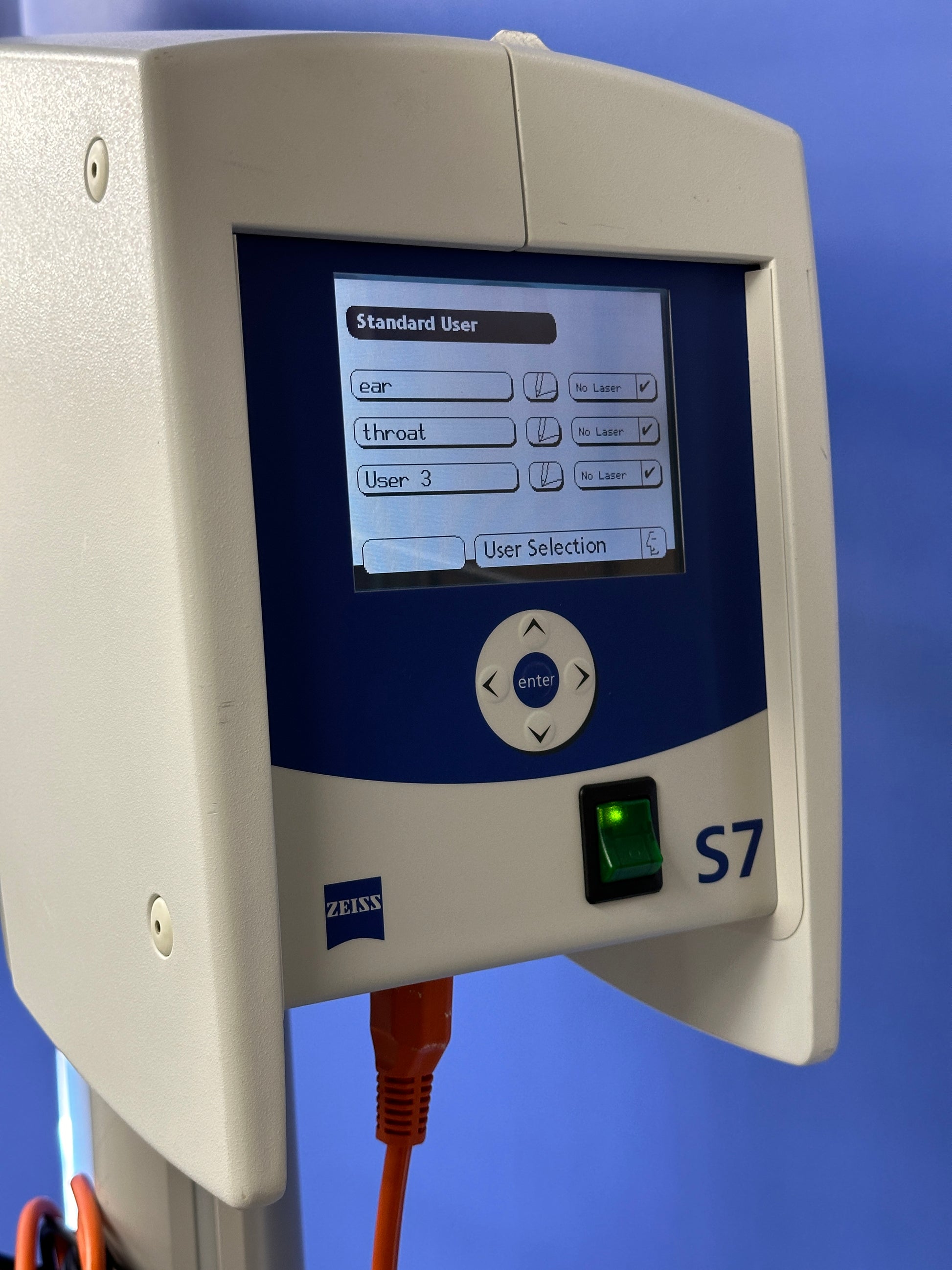 Zeiss Sensera S7 Control panel