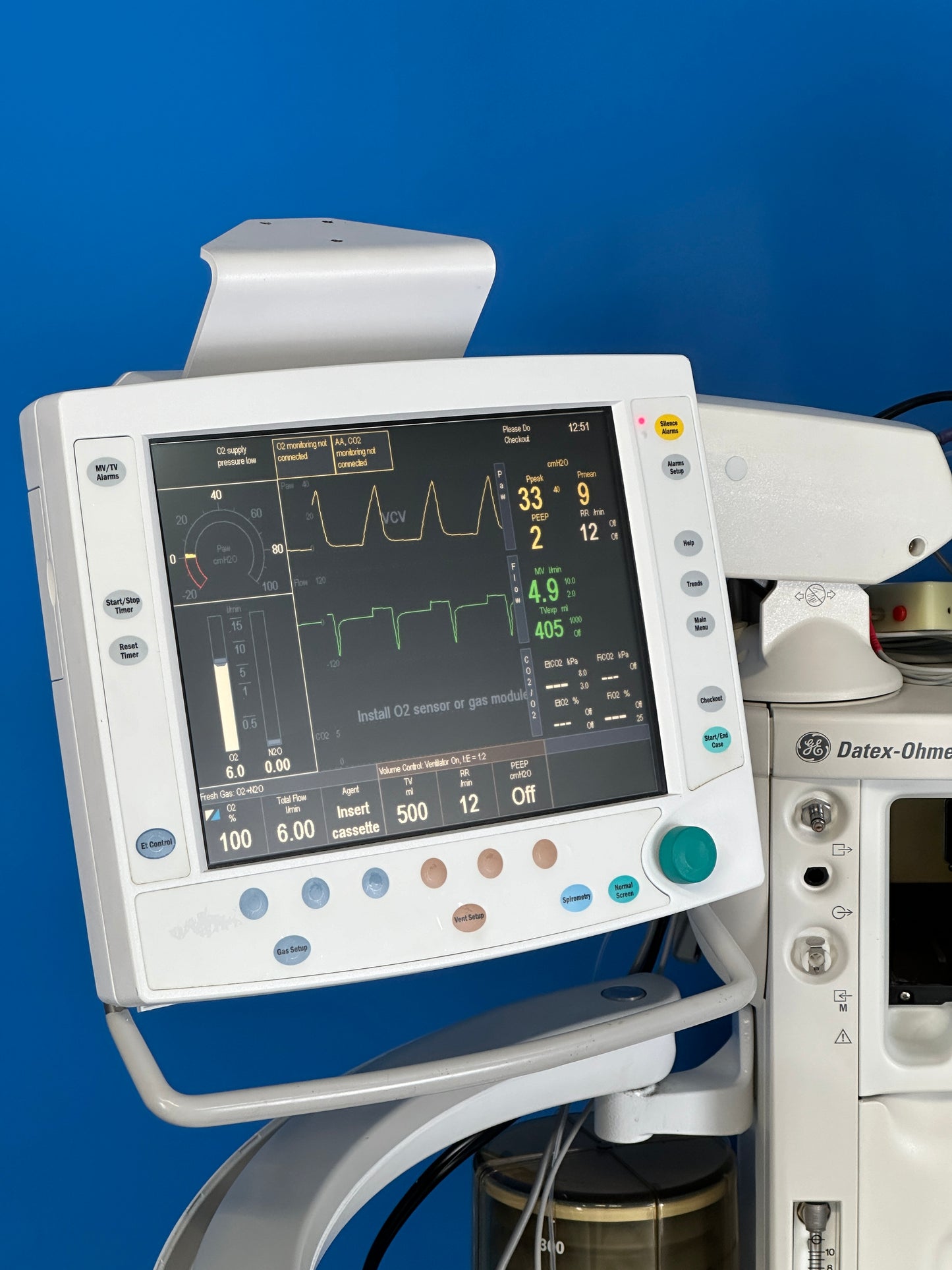 Ventilation Modes Include: PCV-VG, pressure control, PSVPro, volume control, SIMV, and manual ventilation.