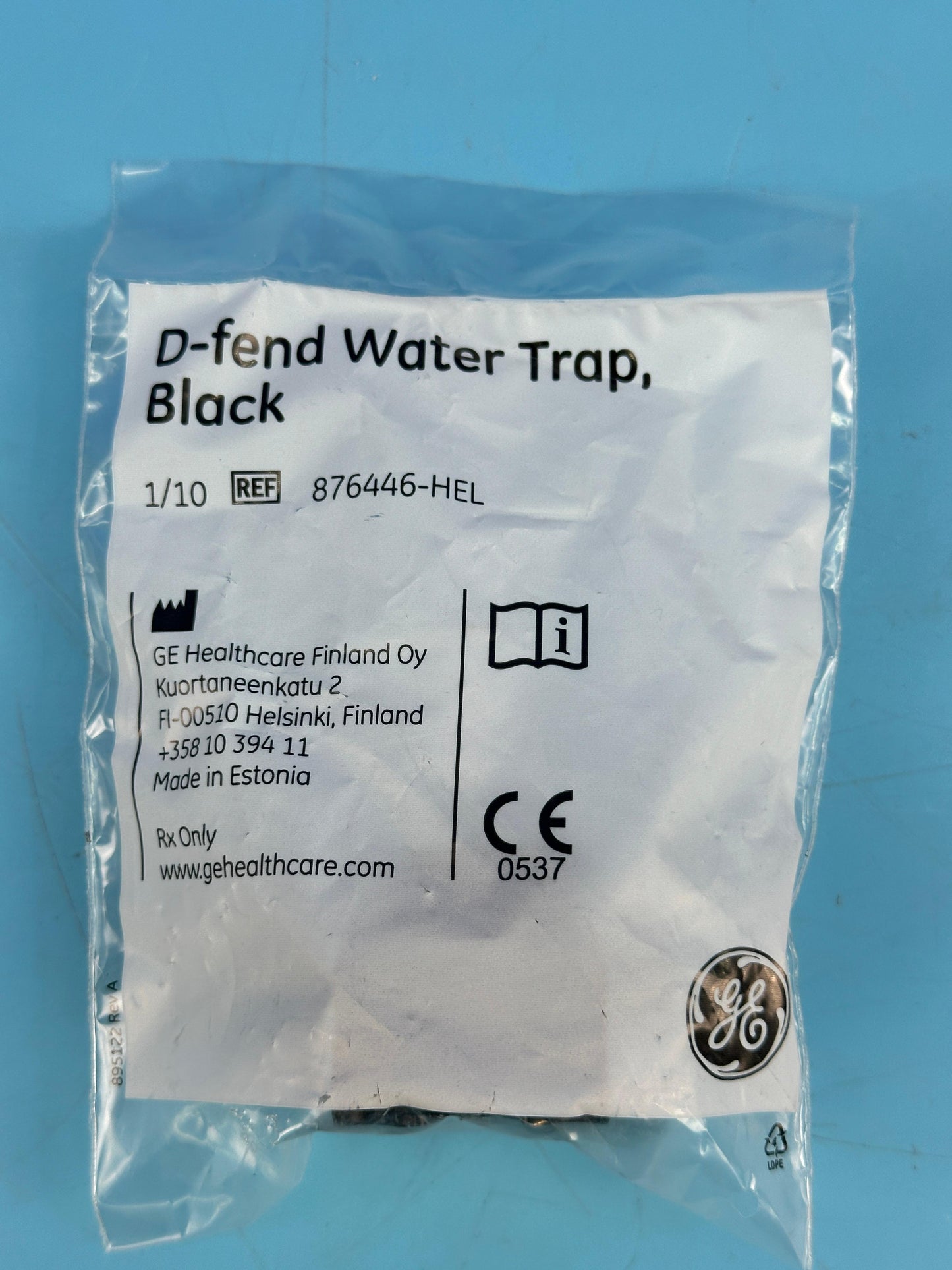GE D-fend Water Trap Black