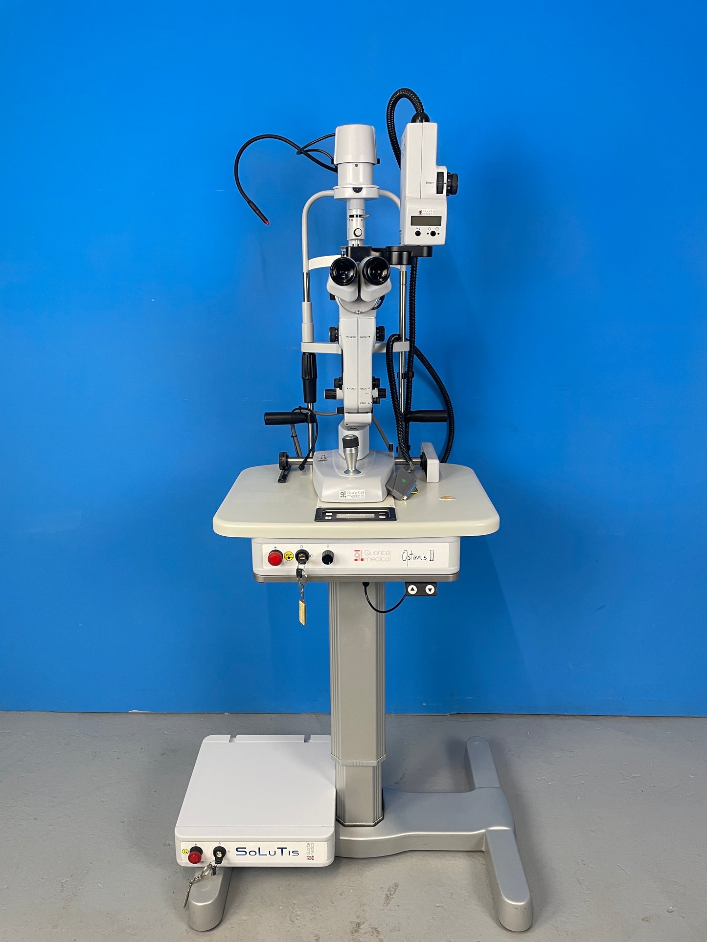 Laser de cataracte et de glaucome Quantel Medical Optimis II incluant SLT (laser sélectif) Solutis