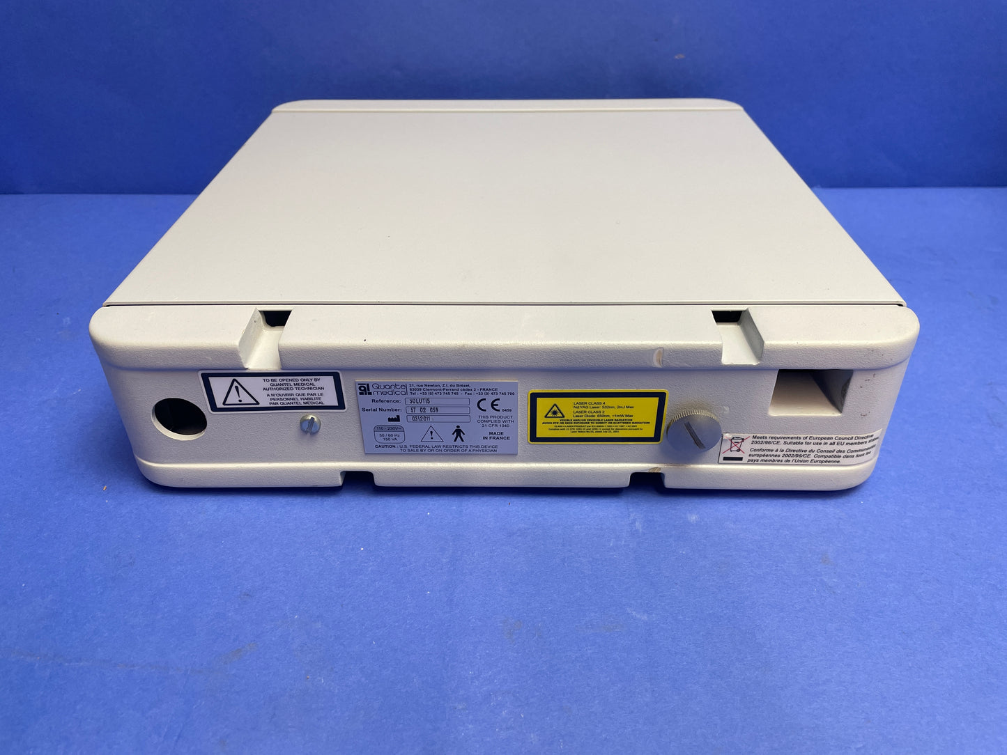 Laser de cataracte et de glaucome Quantel Medical Optimis II incluant SLT (laser sélectif) Solutis