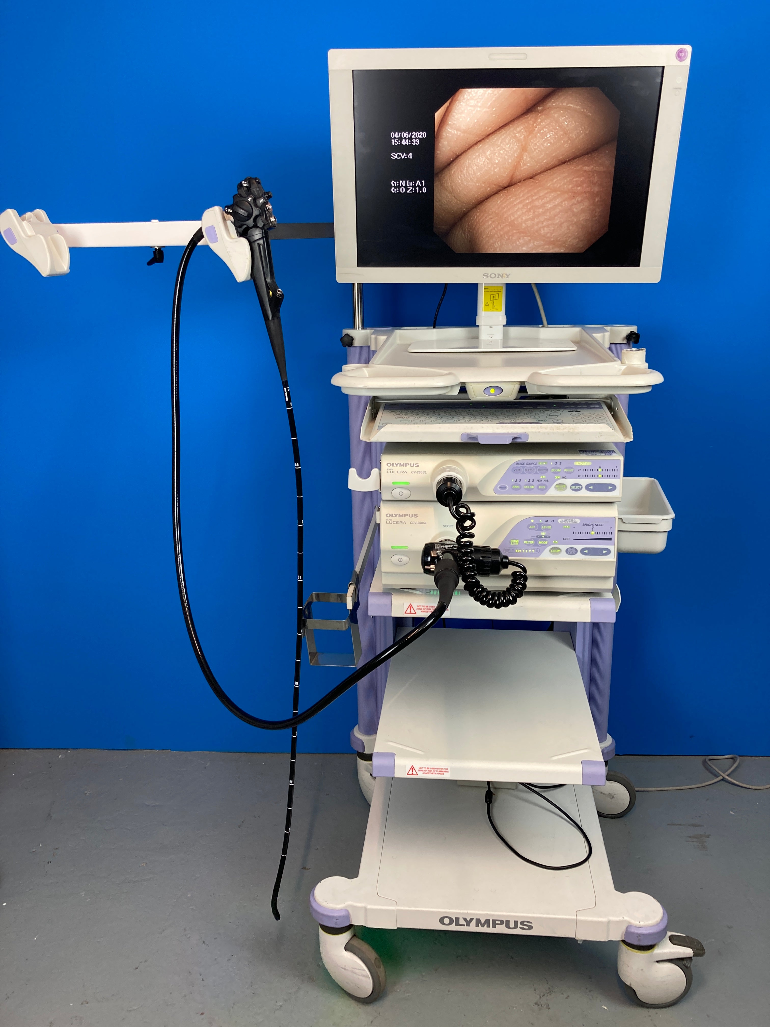 Olympus Evis Lucera CV 260SL Endoscopy System with Olympus GIF H260 Ga