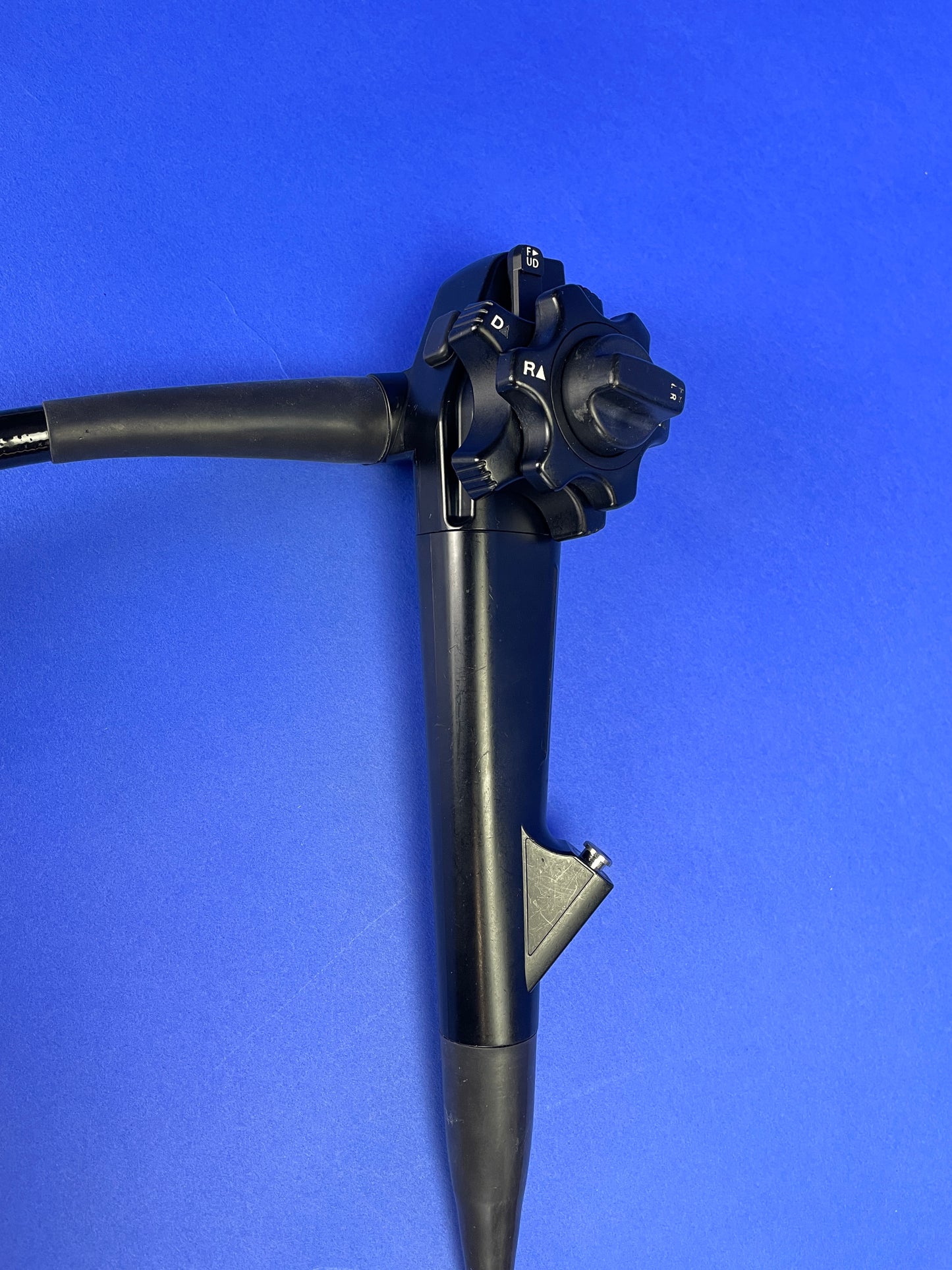 Control Section (Left , Right , Up, and Down) Endoscopic Side Cover Control Grip Housing Endoscopy Knobs and Forceps channel.