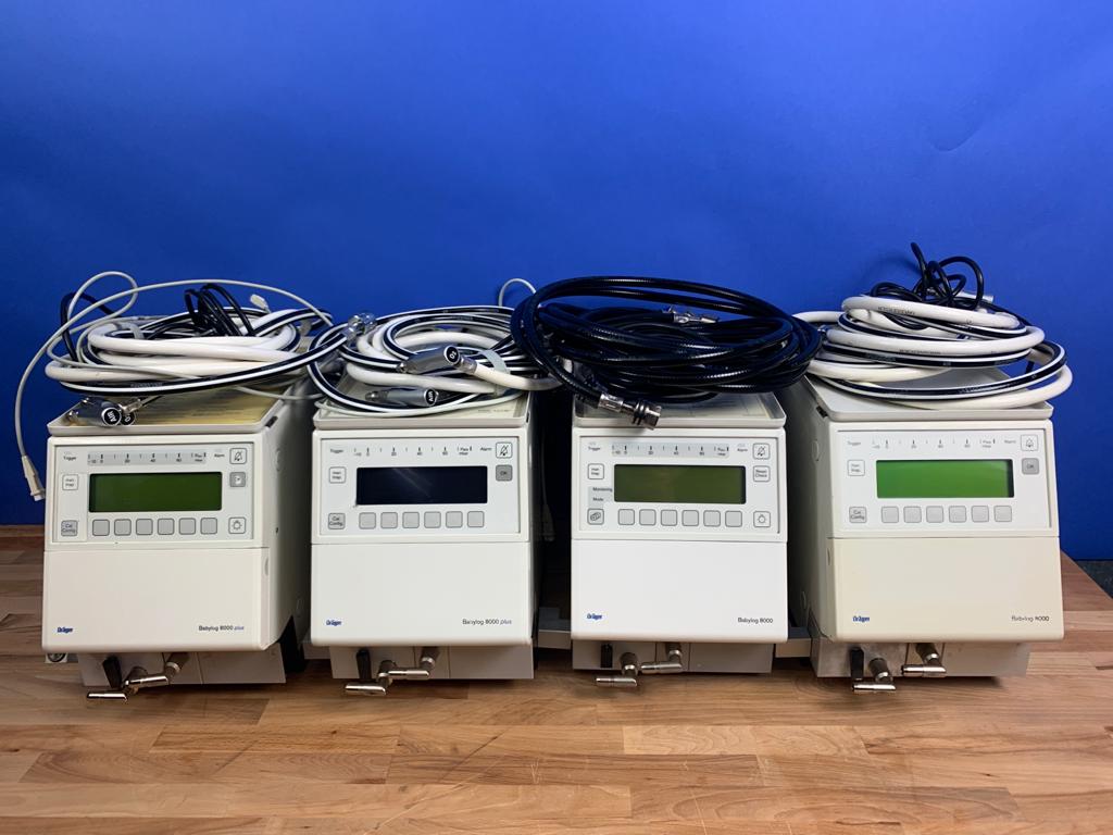Babylog 8000 Plus with Accessories and exhalation valves