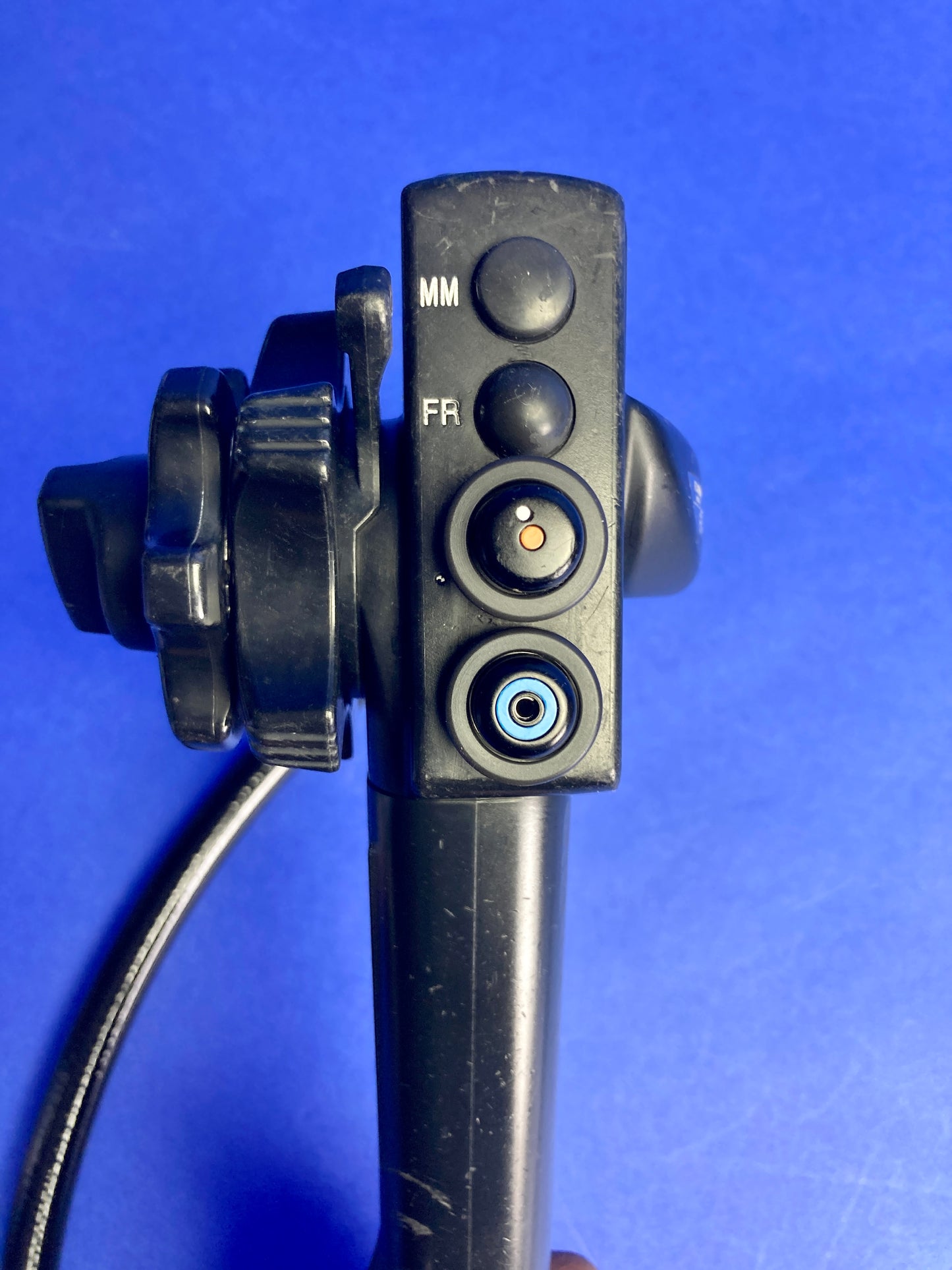 Control Section of endoscope Air/Water and Suction Vales, instrument channel