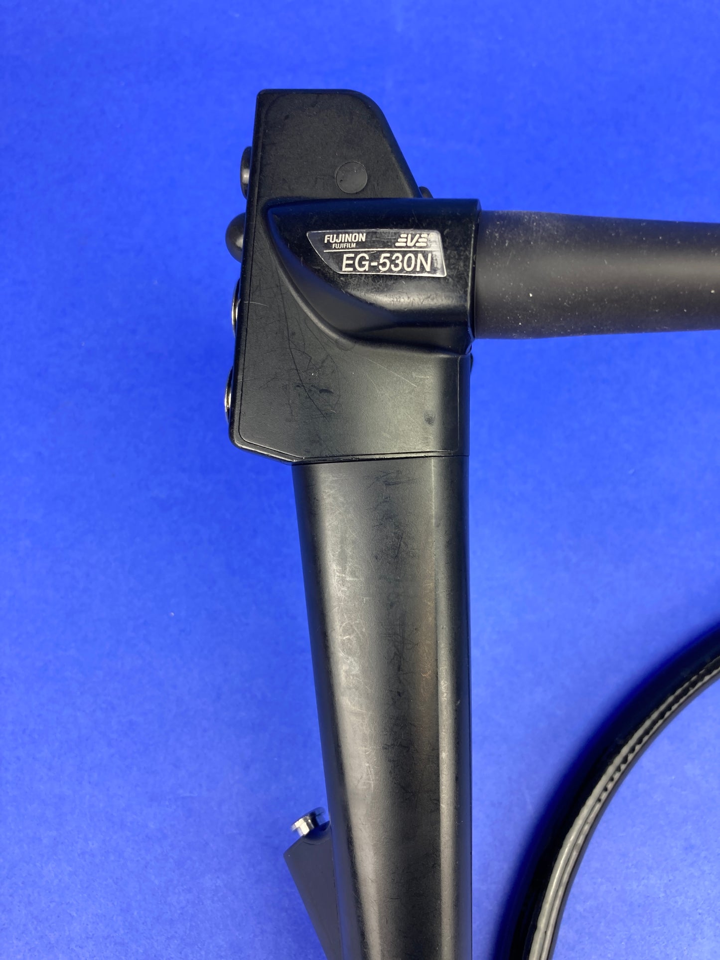 Endoscope with its brand and model number
