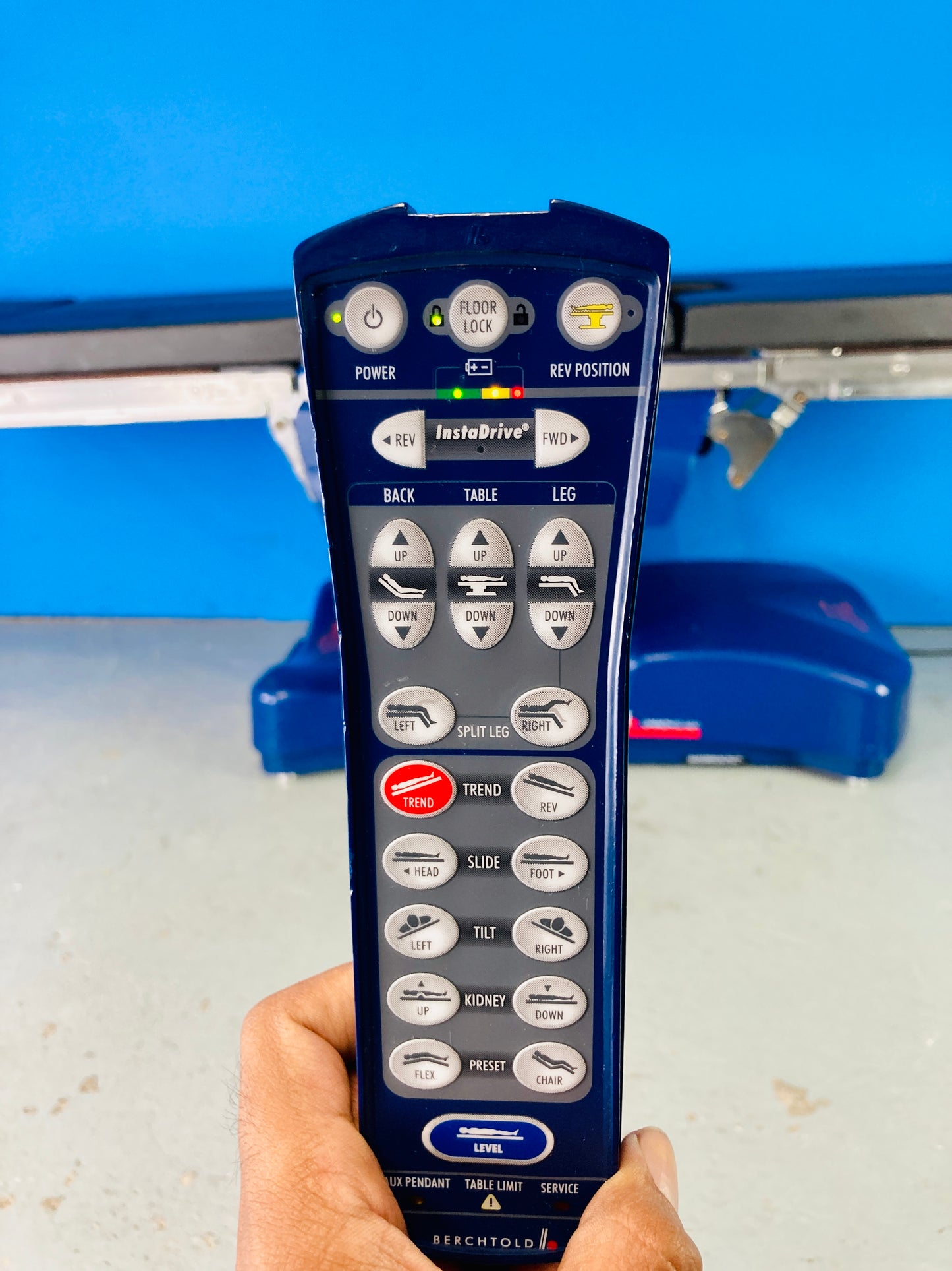 Remote Control Display all the positions of the table