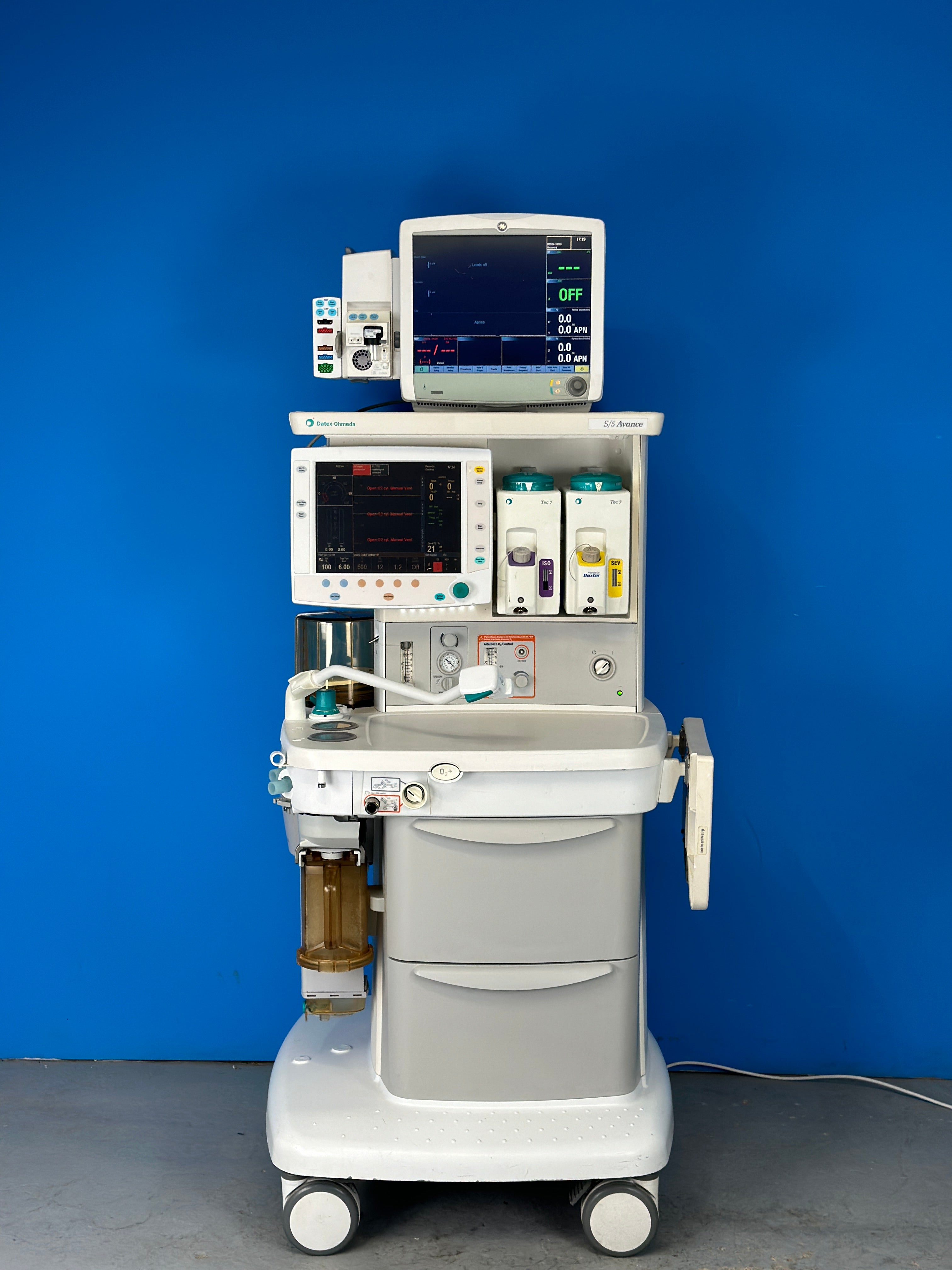 Datex Ohmeda S/5 Avance Anesthesia Machine with GE B650 Monitor 