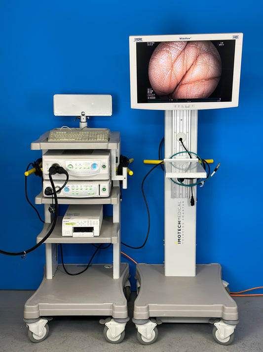 Fujinon 4450HD endoscopy system showing image quality of flexible video endoscope camera