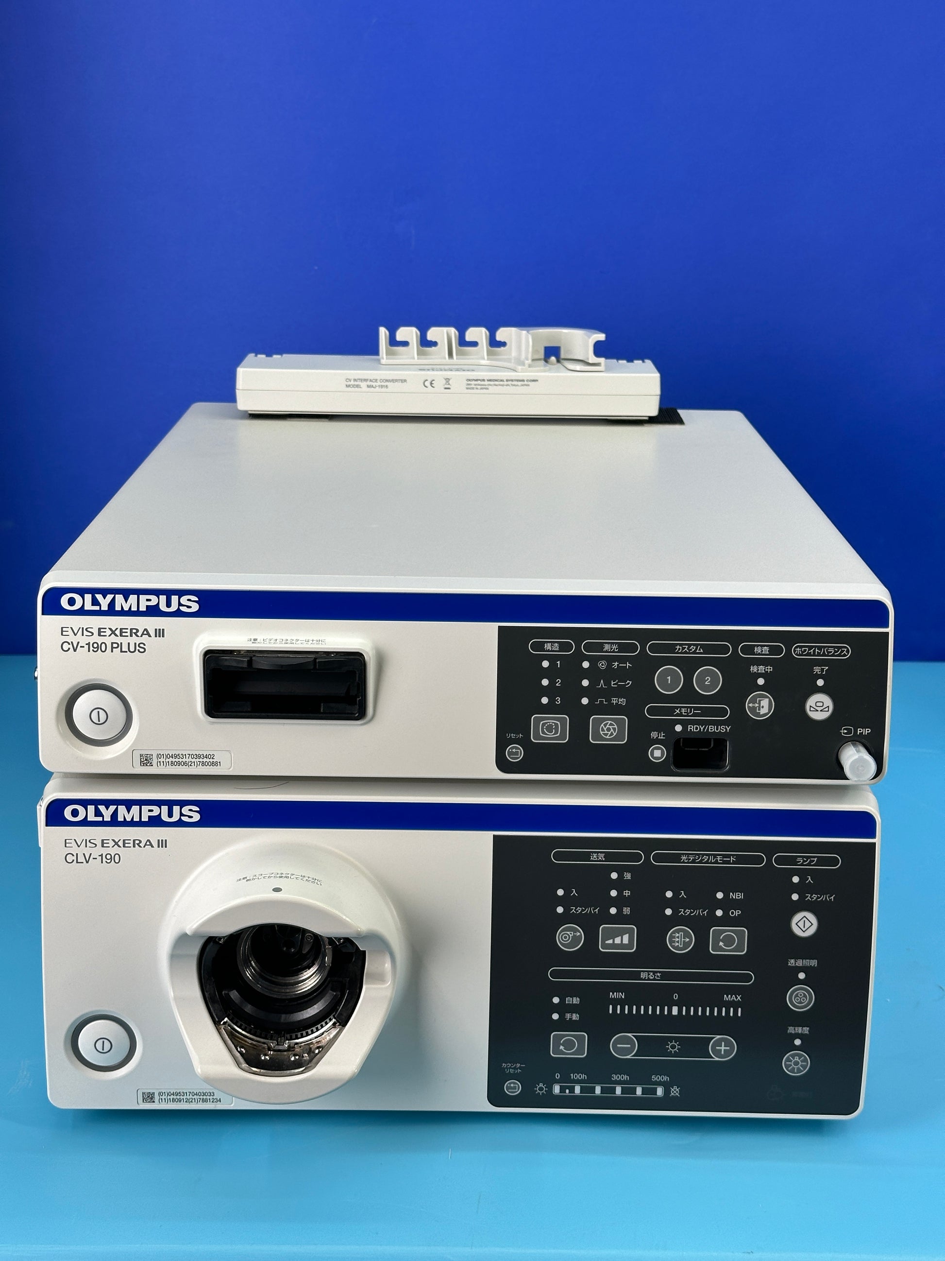 CV-190 is compatible with EVIS 100/130/140/150 Series, EVIS EXERA 160 Series, EVIS EVERA II 180 Series, GI/BF/ VISERA Series scopes, and EVIS EXERA III 190 Series