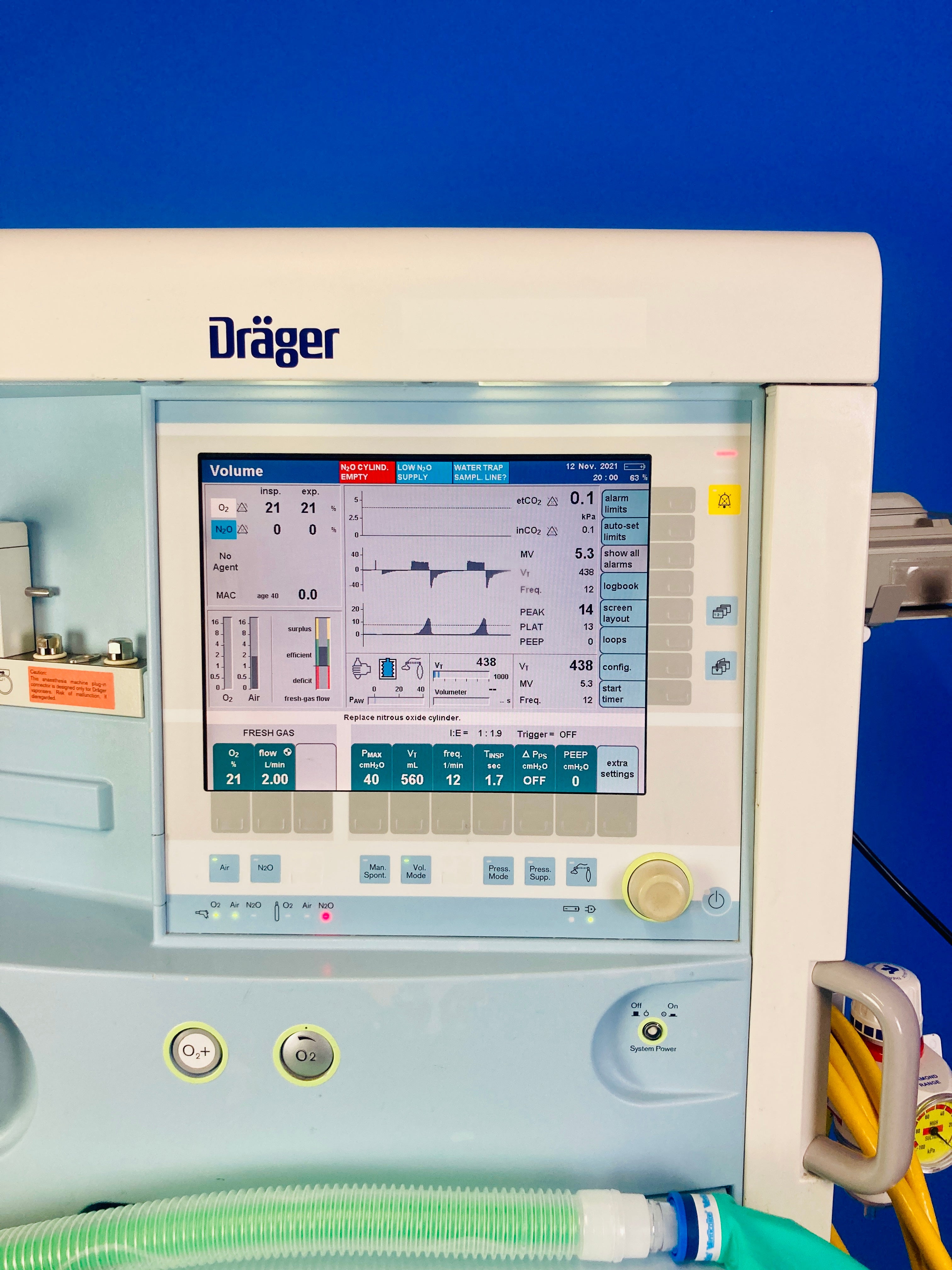 Flush O2 Primus Drager Primus Infinity Empowered Anesthesia Machine – MedGill Ltd