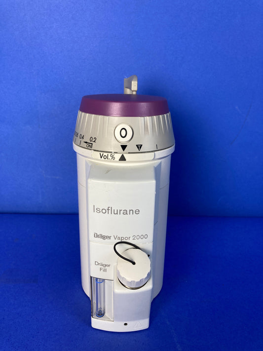 Drager Vapor 2000 Isoflurane is an unheated, calibrated anesthesia vaporizer for the enrichment of dry, fresh medical gas in anesthesia delivery systems with accurately controlled concentrations of Isoflurane vapor