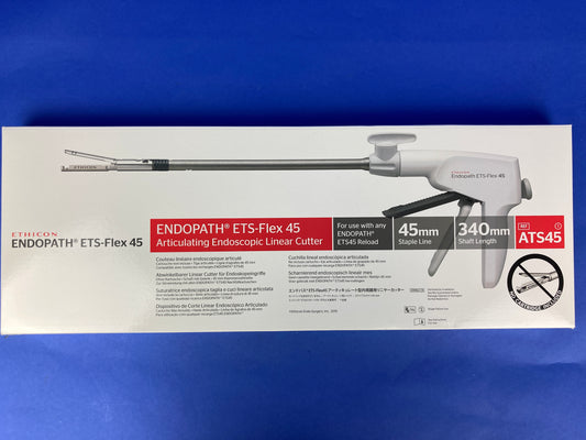 Ethicon Endosurgery Endopath ETS FLEX 45 Articulating Endoscopic Linear Cutter ATS45 s a manual laparoscopic stapler that is easy to use and was designed to clamp, staple, cut and release .