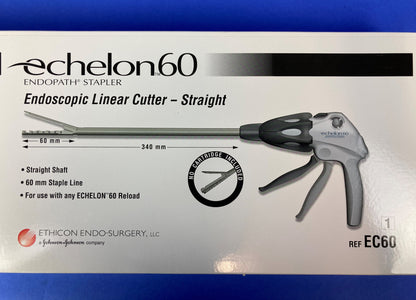 Echelon60 Endoscopic linear cutter straight shaft,60mm staple line, for use with any echelon 60reload