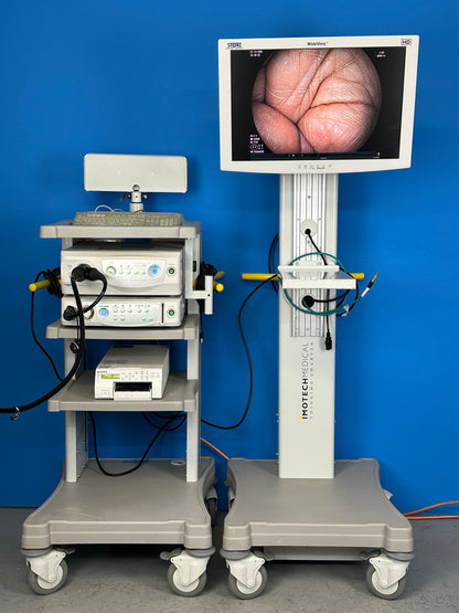 Fujinon 4450HD endoscopy system showing image quality of flexible video gastroscope of Fujifilm