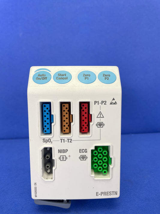 A multiparameter module which can measure ECG, two Invasive blood pressures, SpO2, two Temperatures, Non-invasive blood pressure and Impedance Respiration.