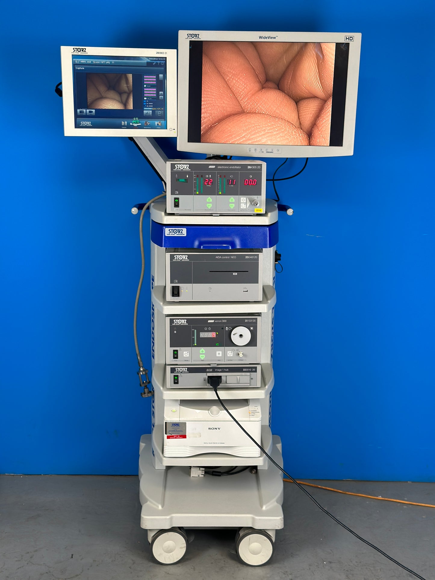  KarlStorz Image 1 is a color video camera system which can be used as an endoscopic accessory with rigid or flexible endoscopes .