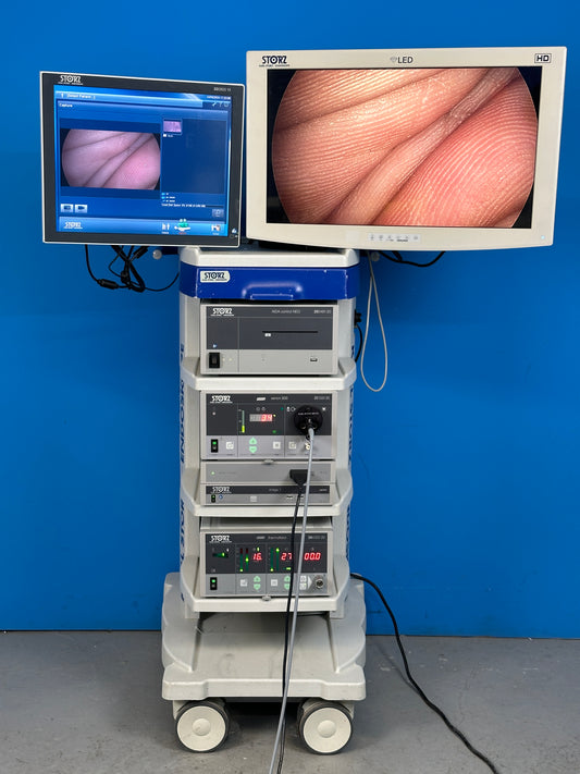 Karl Storz Image 1 S Spies Stack Laparoscopy System Technology for NIR/ICG based on Image 1 S camera Head, Karl Storz Image1 S H3-Link TC300 Camera Control Unit serves as a central hub for advanced medical imaging, embodying a compact design for convenient integration.
