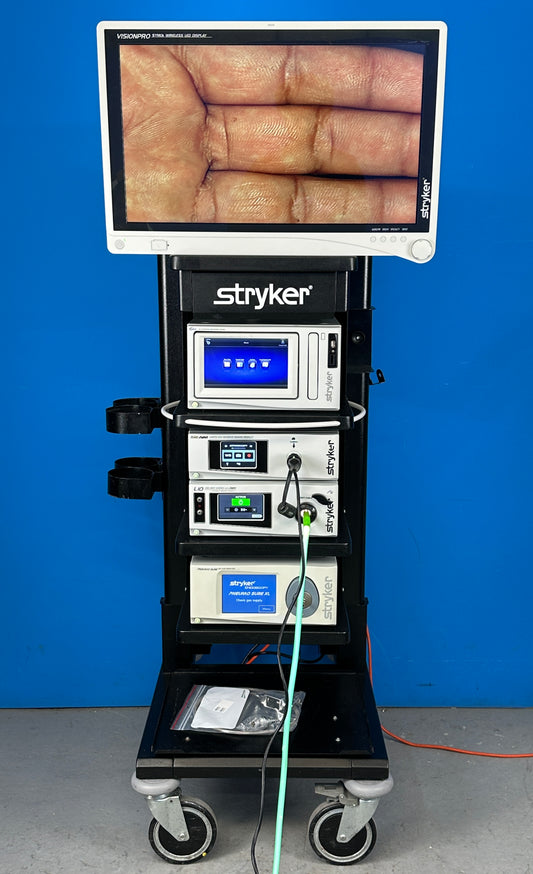 Stryker 1588 AIM Laparoscopy Stack System is used for produce still and video images in the surgical field during surgical endoscopic procedures