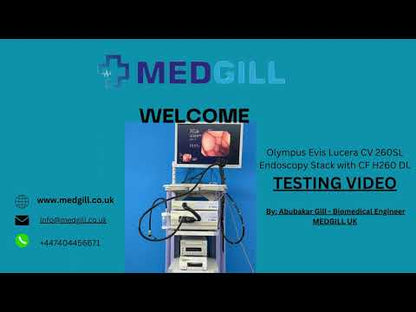 Olympus Evis Lucera CV 260SL Endoscopy Stack with GIF-H260 Gastroscope And CF-H260 DL Colonoscope