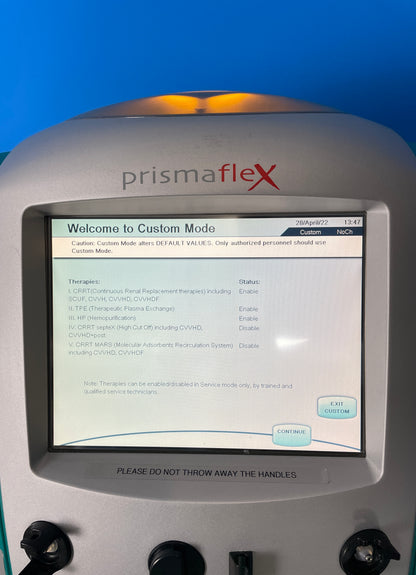 Gambro Prismaflex Dialysis Machine