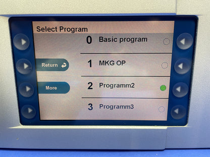 Display panel and controls are in good working order and the patient return plate indicator / alarm are also functional.