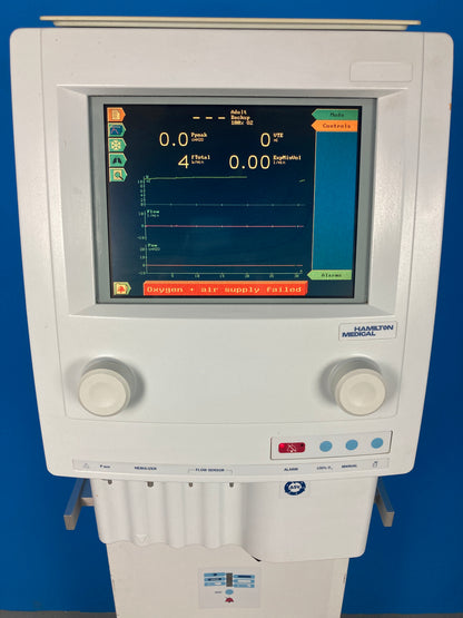 Hamilton Medical Screen Display interface and Modes