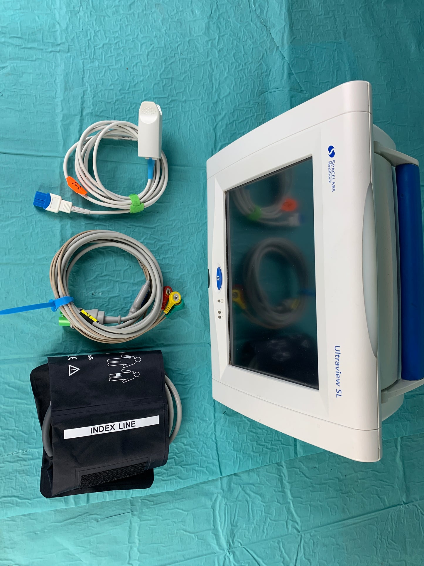 SL Patient Monitor with Accessories SPO2, ECG Leads BP Cuffs 